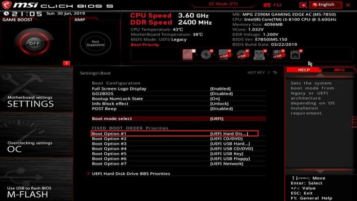 Photo Of ASUS UEFI BIOS Screen