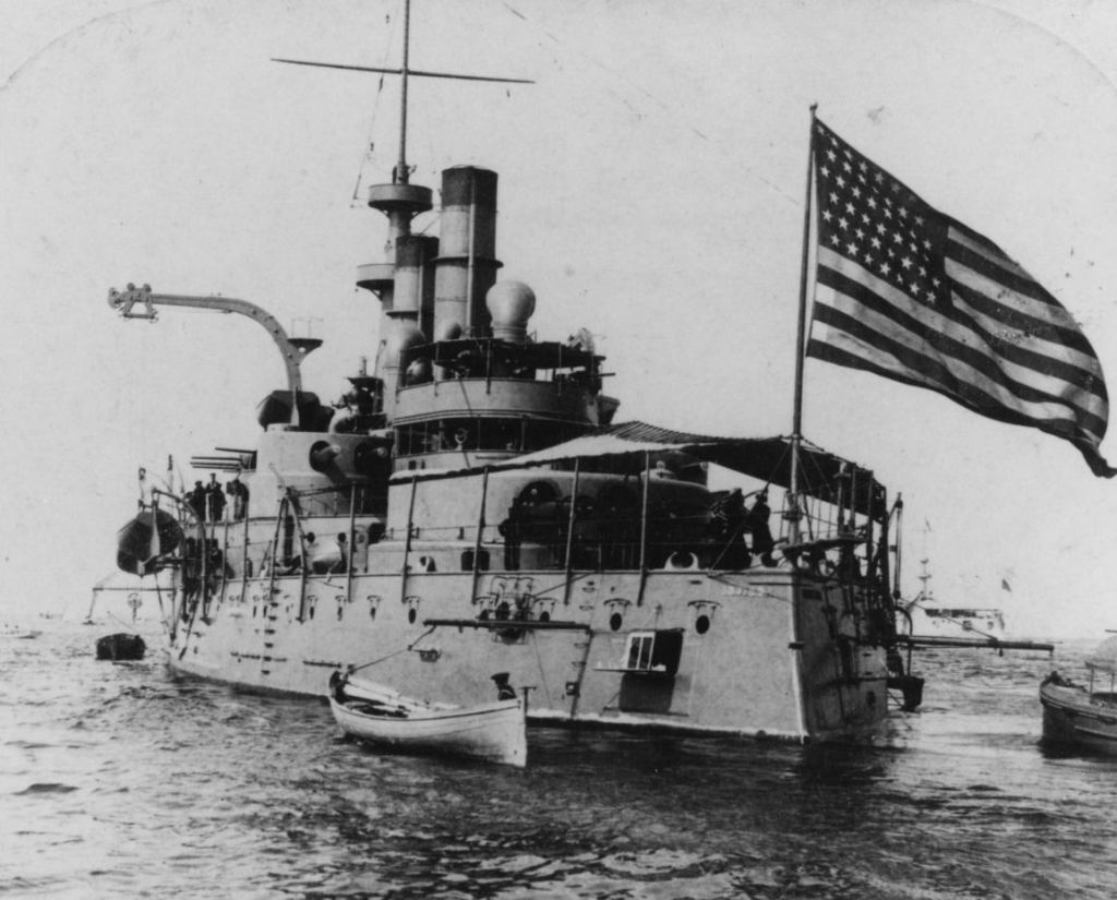 USS Indiana BB-1 in 1917/8