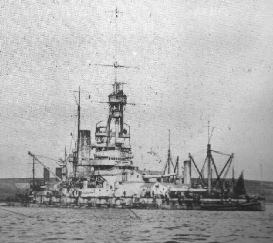 Baden Being Salvaged at Scapa Flow