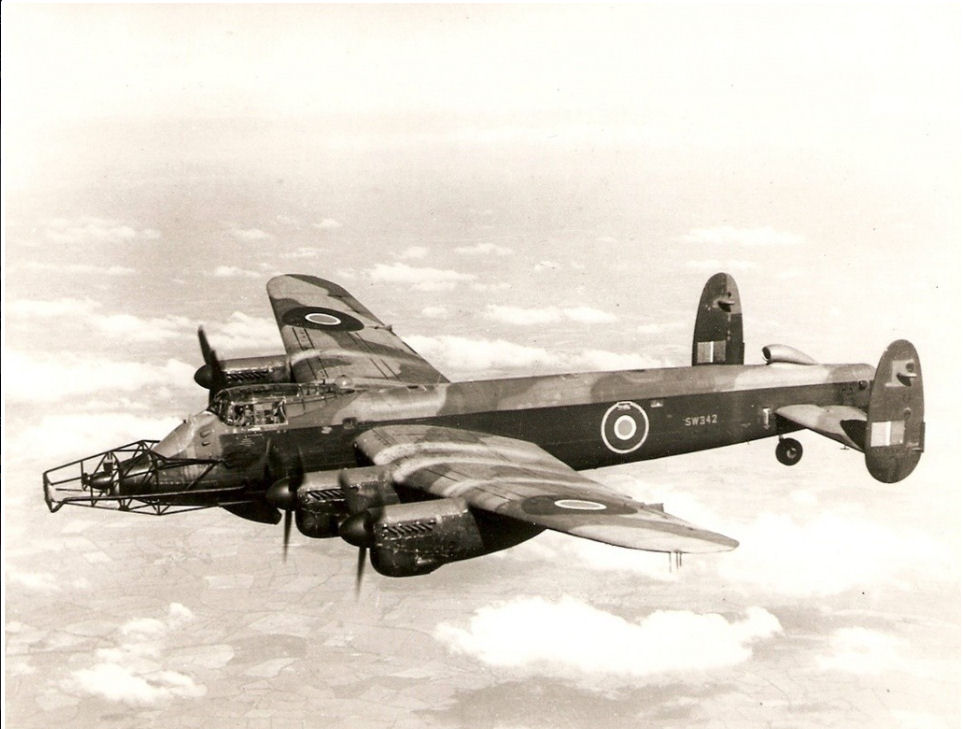 Avro Lancaster GR 3 SW342 with a Mamba installed in the nose, and either Adder or Viper in the tail