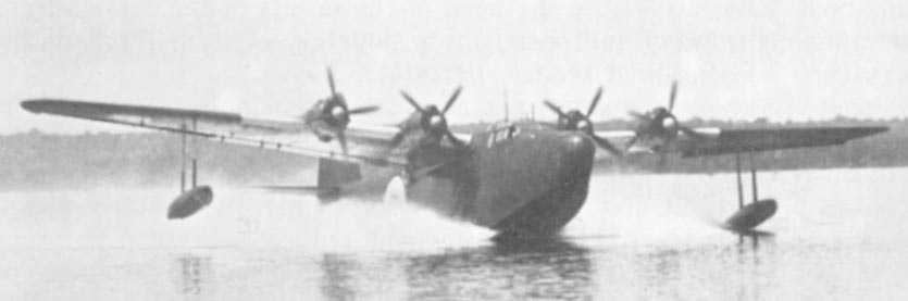 Captured Kawanishi H8K2 under evaluation. The Japanese markings have been reapplied