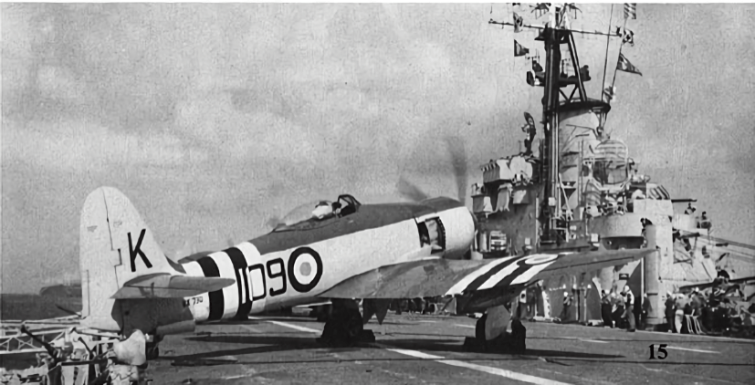 Sea Fury on HMAS Sydney