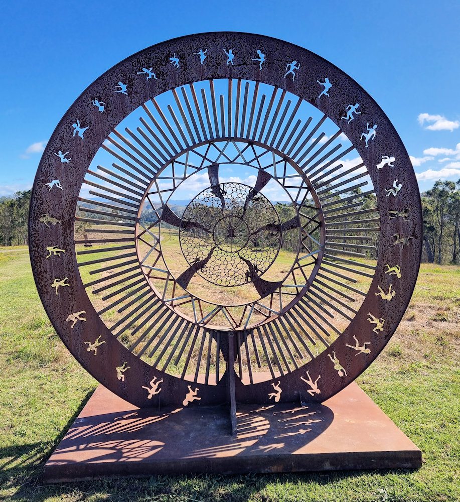 Centred Earth by Sam Anderson Sculptures on the Farm Dungog 2025