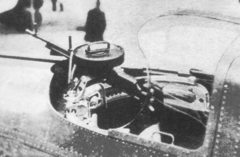 Rear gunner's position of a PZL.37 Łoś