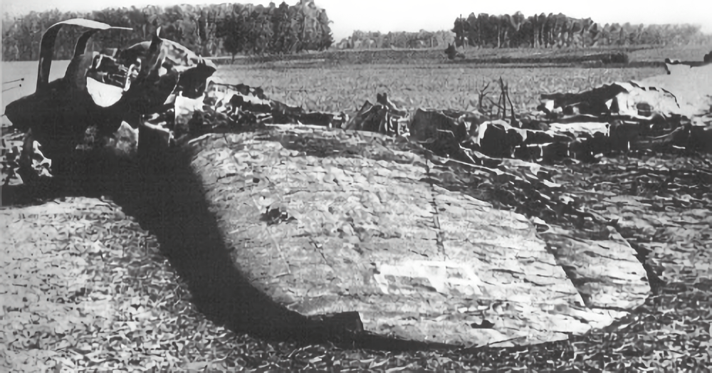 Wrecked PZL.37B Łoś
