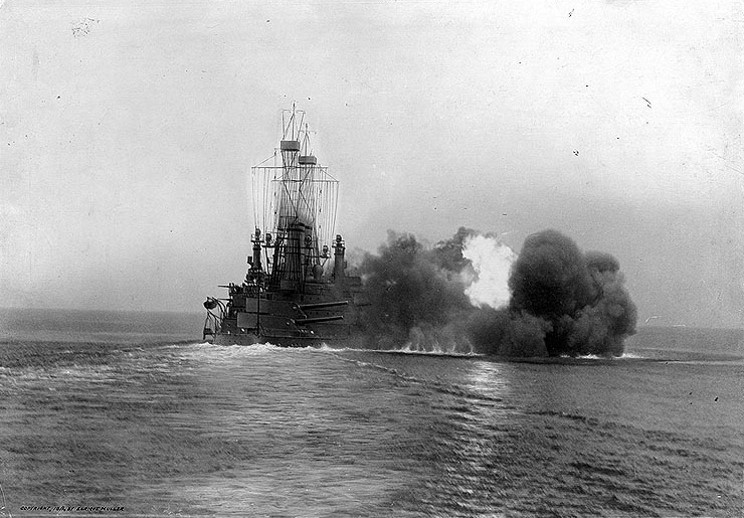USS Michigan BB-27 seen in 1912