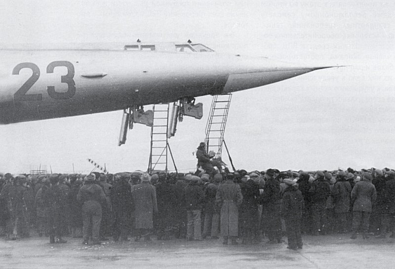 The Myasishchev M-50 crew ladder access