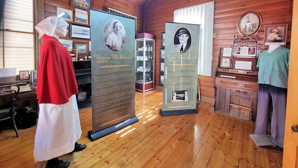 Part of the hospital museum. Honouring early nursing at Broken Hill Sulphide St Rail Museum Broken Hill