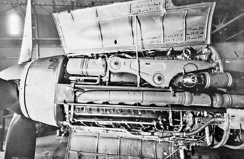 Engine Daimler-Benz DB.603U(A) installed in a Blohm & Voss Bv 155