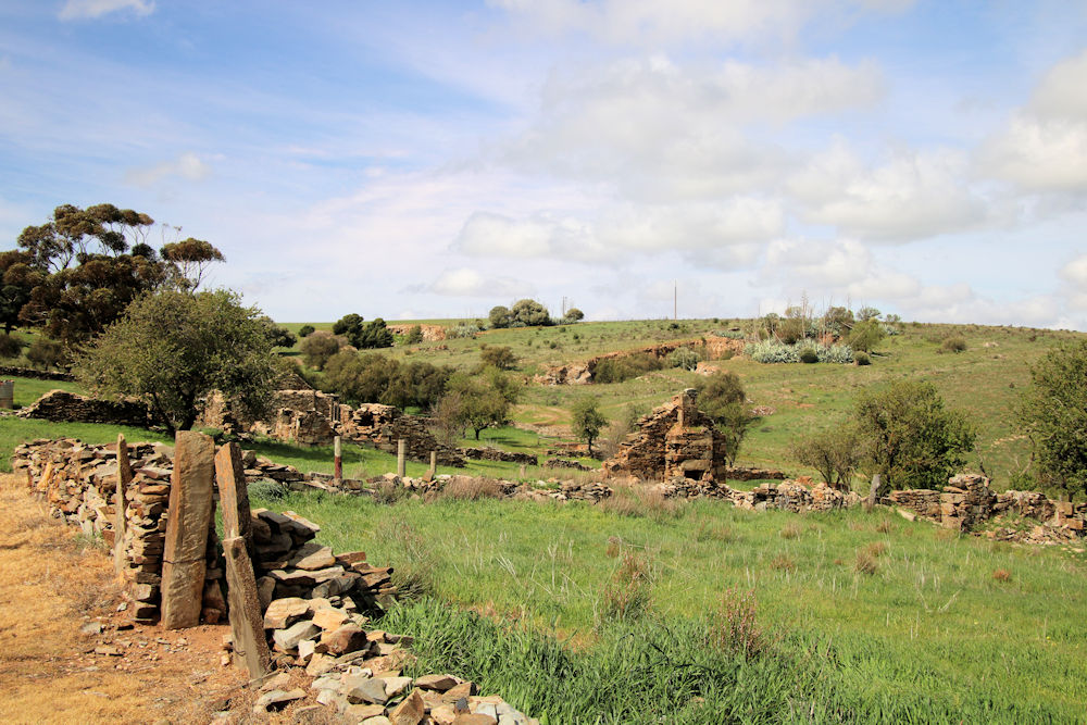 Stone ruins at Hampton Village