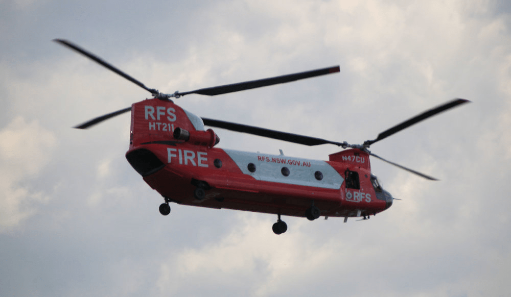 Boeing CH-47D HT211 Chinook operated by Coulson Aviation for the NSW RFS RAAF Richmond Airshow 2025
