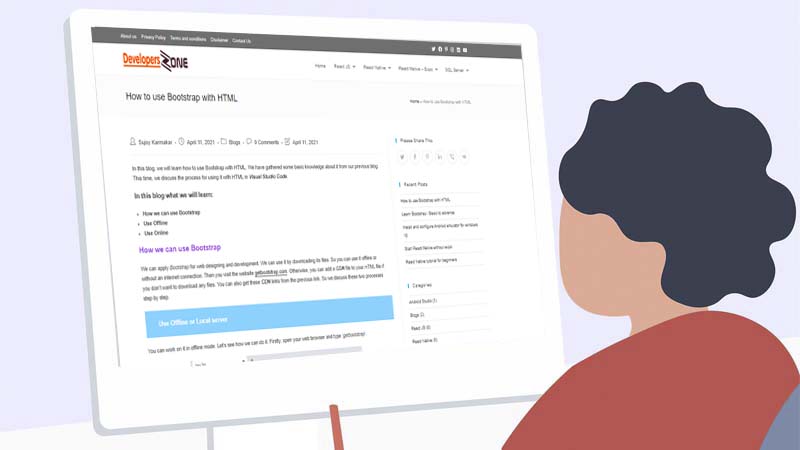 How To Use Bootstrap With Html Developers Zone - Download Ultra HD City Design | Desktop