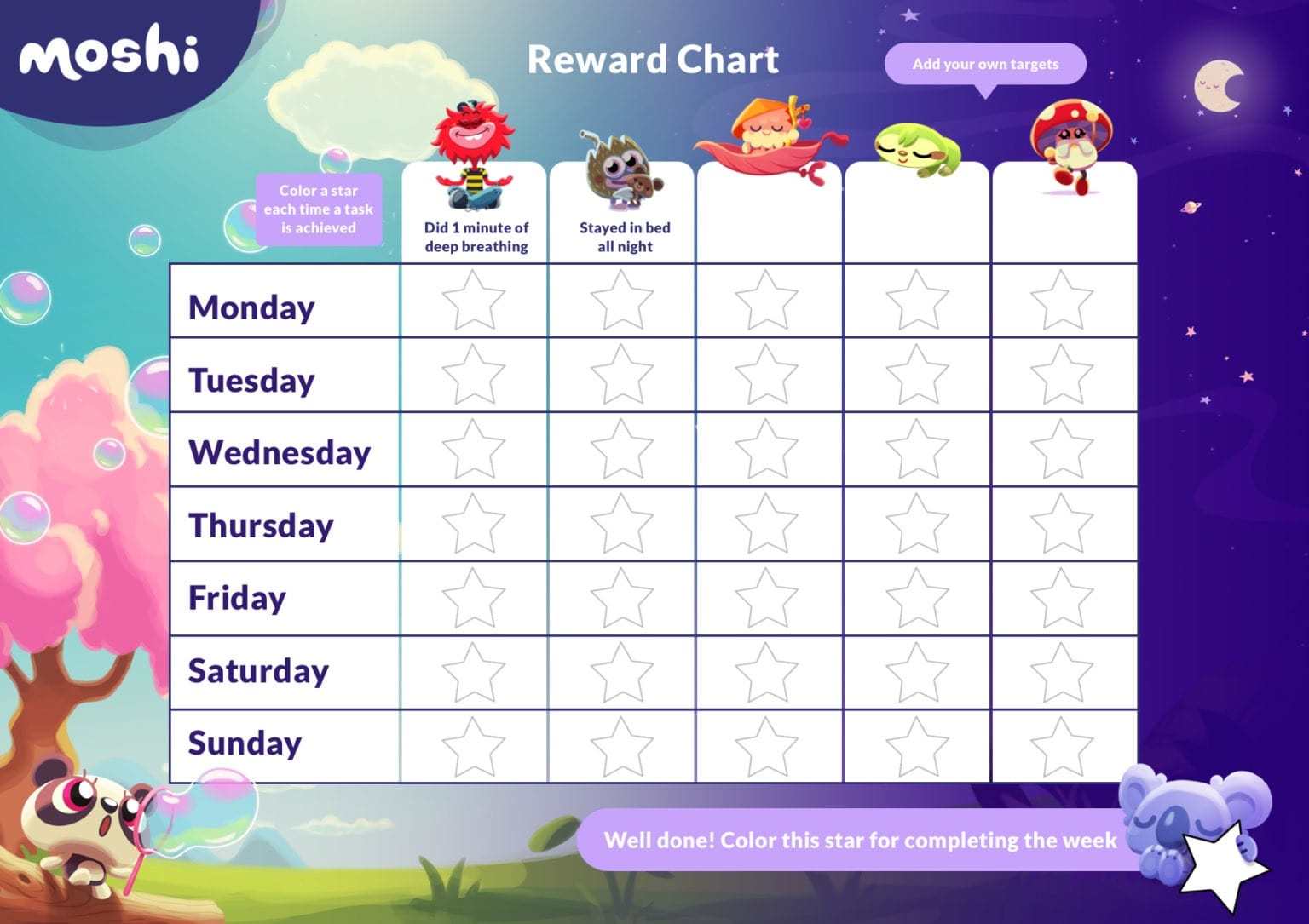 9 behavior chart for kids printables and templates