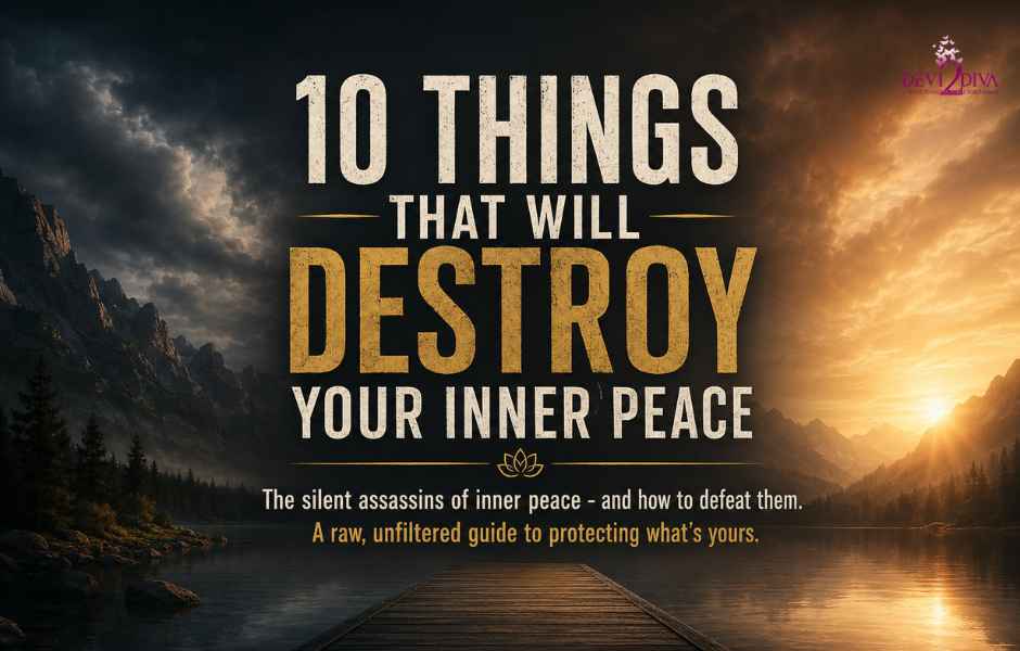 Things That Will Destroy Your Inner Peace