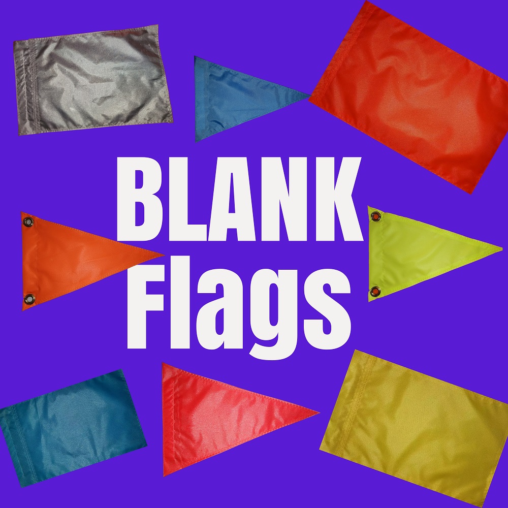 Devil Woman Blank Triangle Flag - 200 Denier Nylon For ATV, UTV, Jeep, Kayak Whip