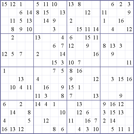 sudoku weekly free online printable sudoku games 16x16