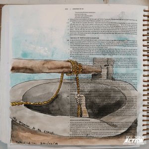 Day 1: The Promise to the Eunich - Jeremiah 39:15-18 Bible Art Journaling Entry