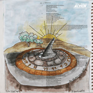 Day 4: The Shadow Went Backwards - Isaiah 38:1-8
Bible Art Journaling Entry