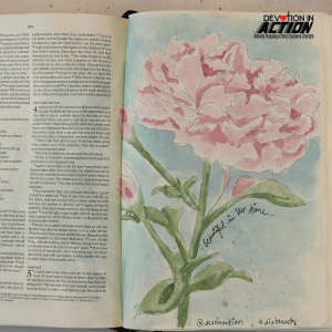 Beautiful In Its Time Bible Art Journaling Entry in Ecclesiastes 3:11
