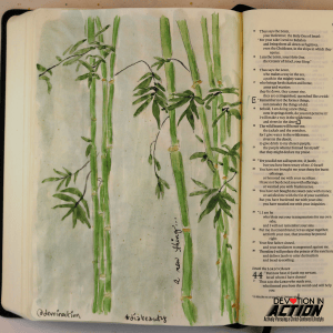 A New Thing Bible Art Journaling Entry in Isaiah 43:18-19