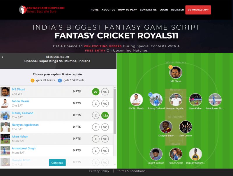 Dream11 Clone Script Dream11 Clone App Fantasy Cricket Clone Script - Best Colorful Illustrations in High Resolution