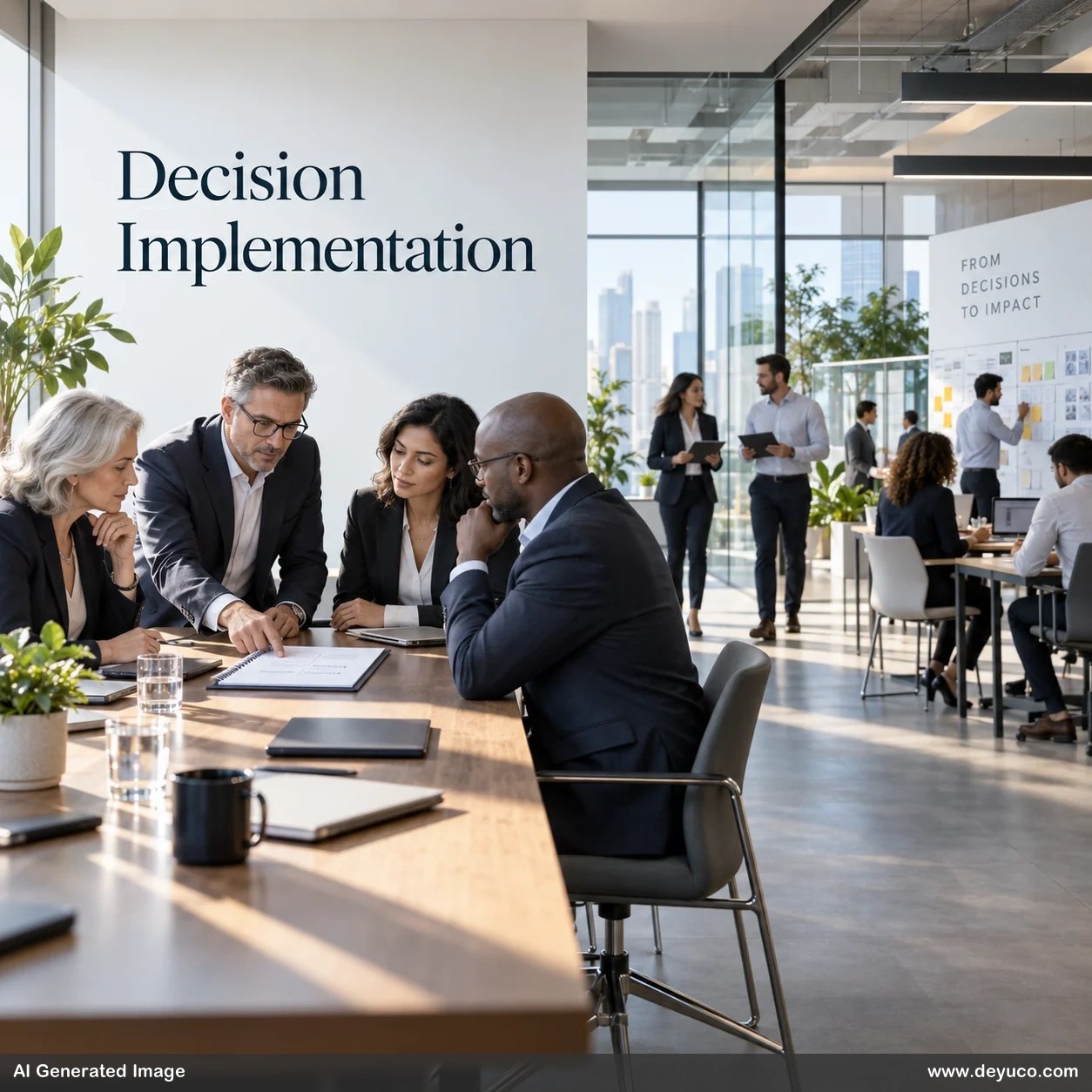 Decision implementation is the second part of every decision - how to make the decision work in reality