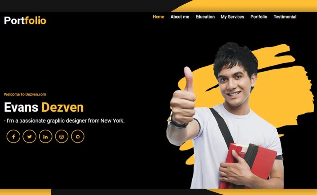 Building A Basic Portfolio Website Using HTML CSS And JavaScript