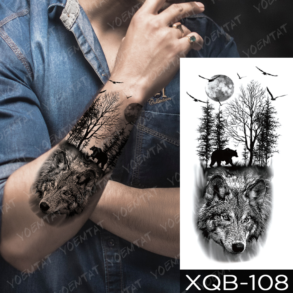 Acquistare Impermeabile Tatuaggio Temporaneo Autoadesivo Geometrico Wolf Dragon Leone Tattoos Foresta Tiger Body Art Braccio Falso Manica Tatoo Donne Uomo Economico | Consegna Veloce E Qualità | It.dhgate 1000_x_1000_jpg