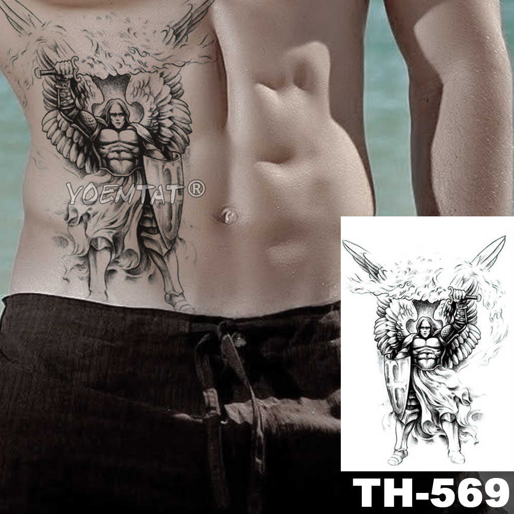 Compre Asa Santamente Anjo Impermeável Tatuagem Tatuagem Adesivo Corajoso Cavaleiro Guerreiro Flash Tatuagens Corpo Arte Braço Falso Tatoo Barato | Entrega Rápida E Qualidade | Pt.dhgate 1000_x_1000_jpg