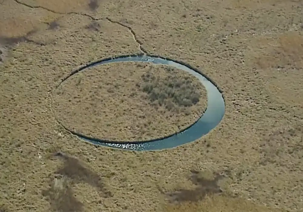 ojo del delta desde el aire