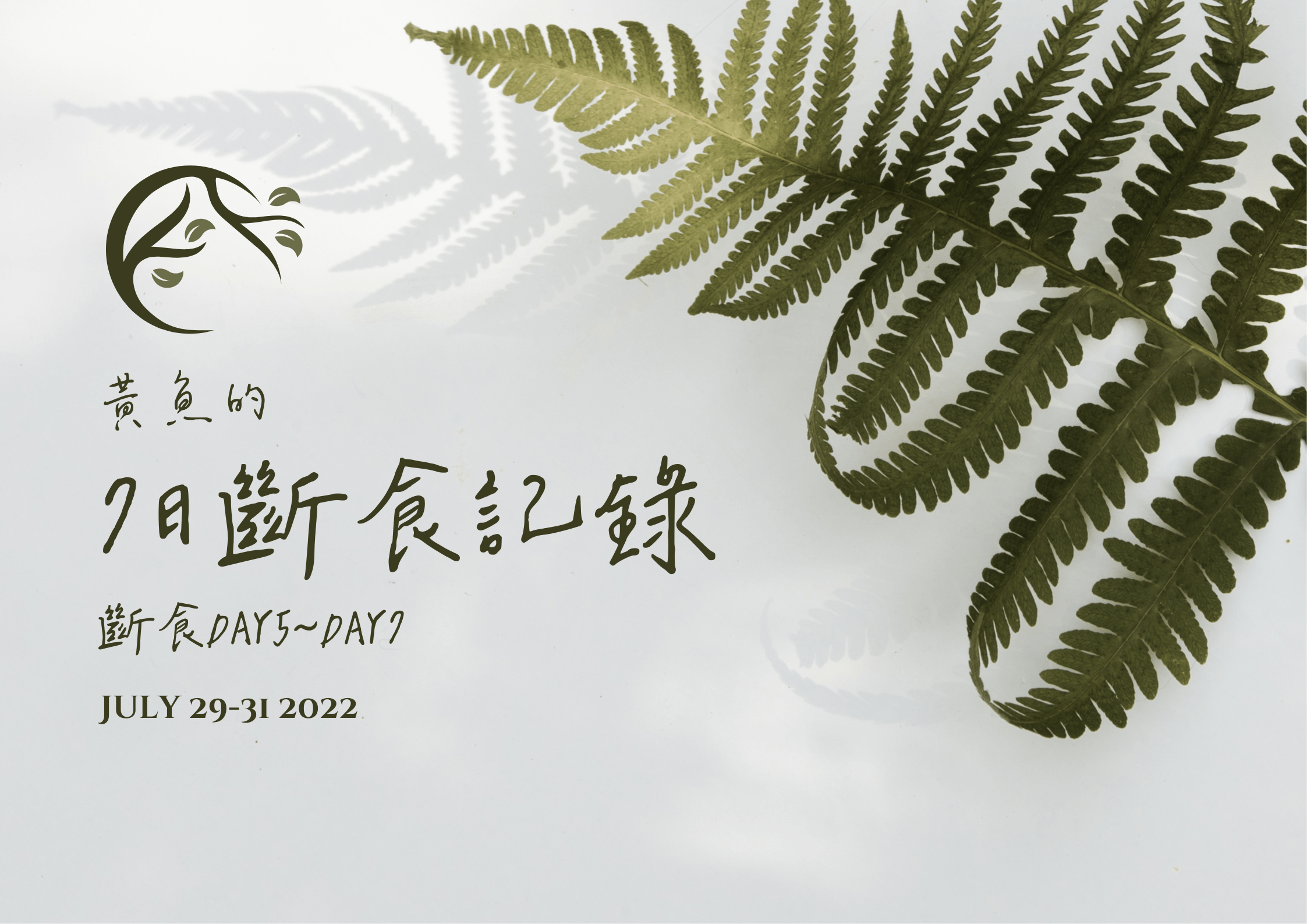 [生活記趣] 黃魚7日斷食日記 之3 Day5~Day7