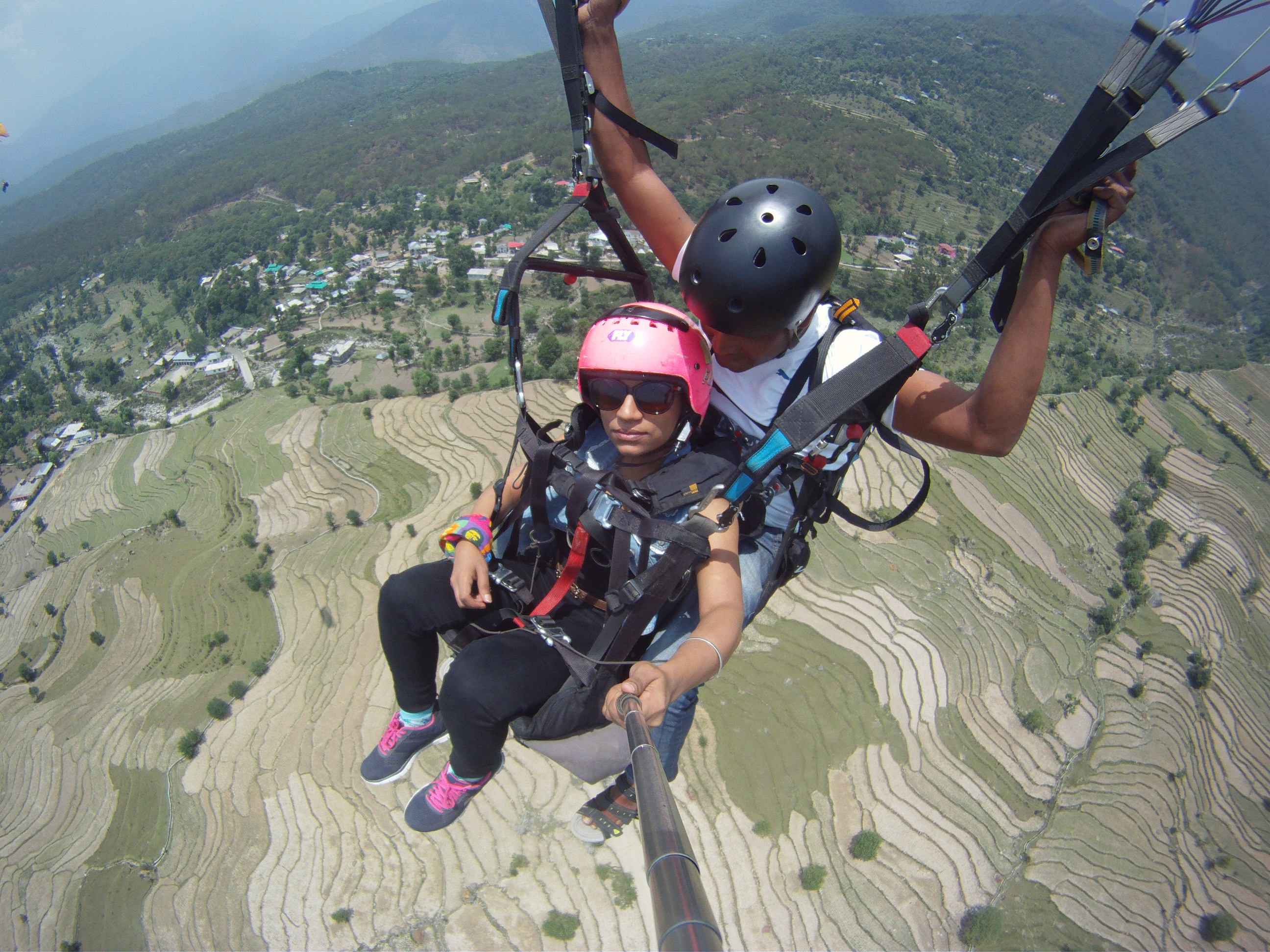 A selfie from ~3600 m off the ground