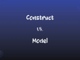 Construct Vs Model What S The Difference