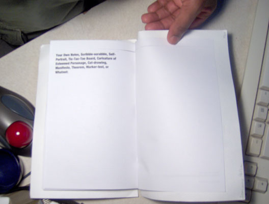 blank pages