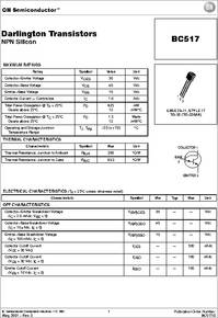 Bc517 Datasheet Silicon Plastic Transistor Package To