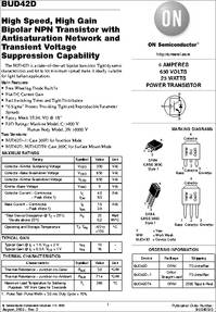 Bud42d Datasheet High Speed High Gain Bipolar Npn