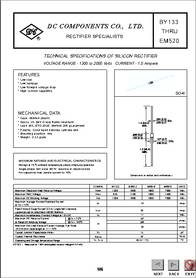 By127 Datasheet Technical Specifications Of Silicon Rectifier