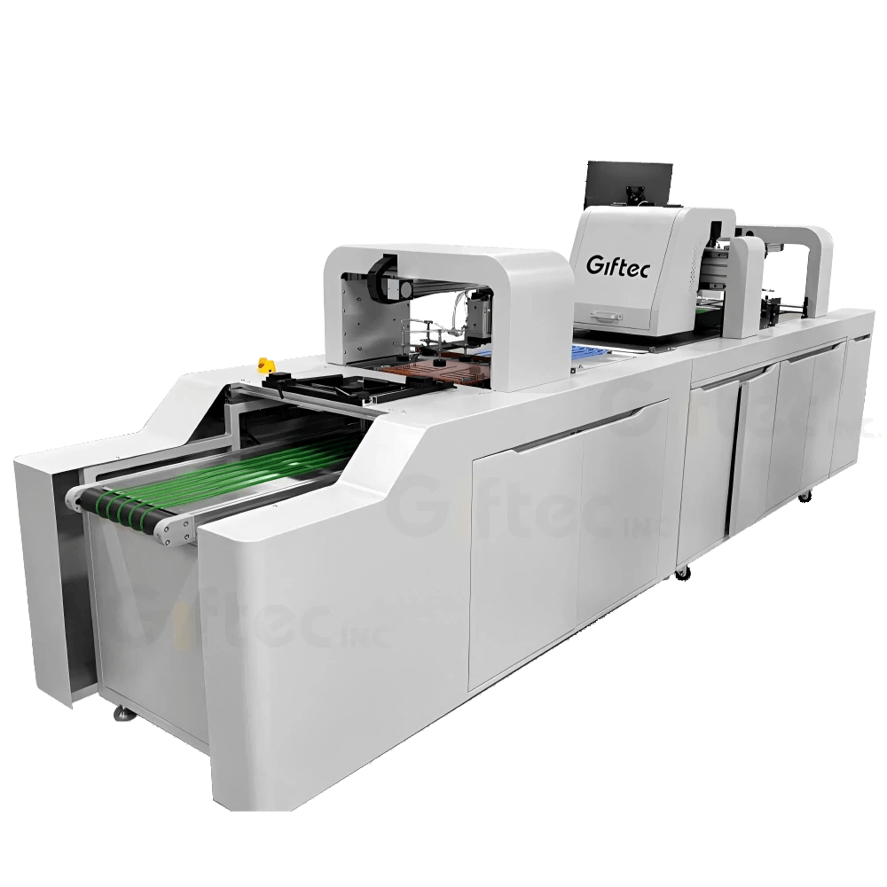 Giftec Leopard-NP300 fully automatic one-pass napkin printer with HP printhead