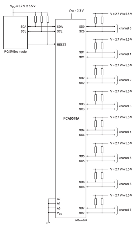 I2c Bus Topology Connection Circuit Communication