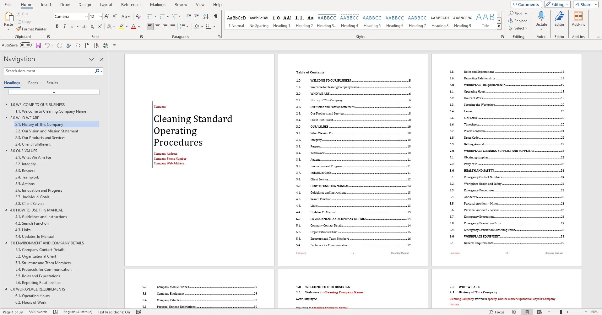 How to create an easy sop template google docs