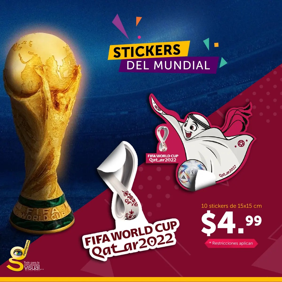 Stickers mundialistas Qatar 2022