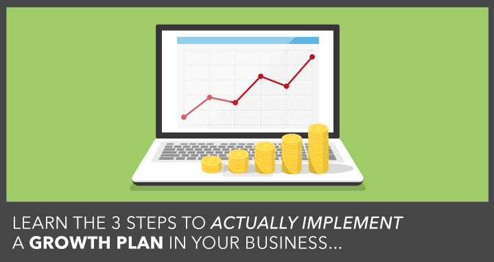 3 Step Business Growth Plan Strategic Plan For Business Implementation