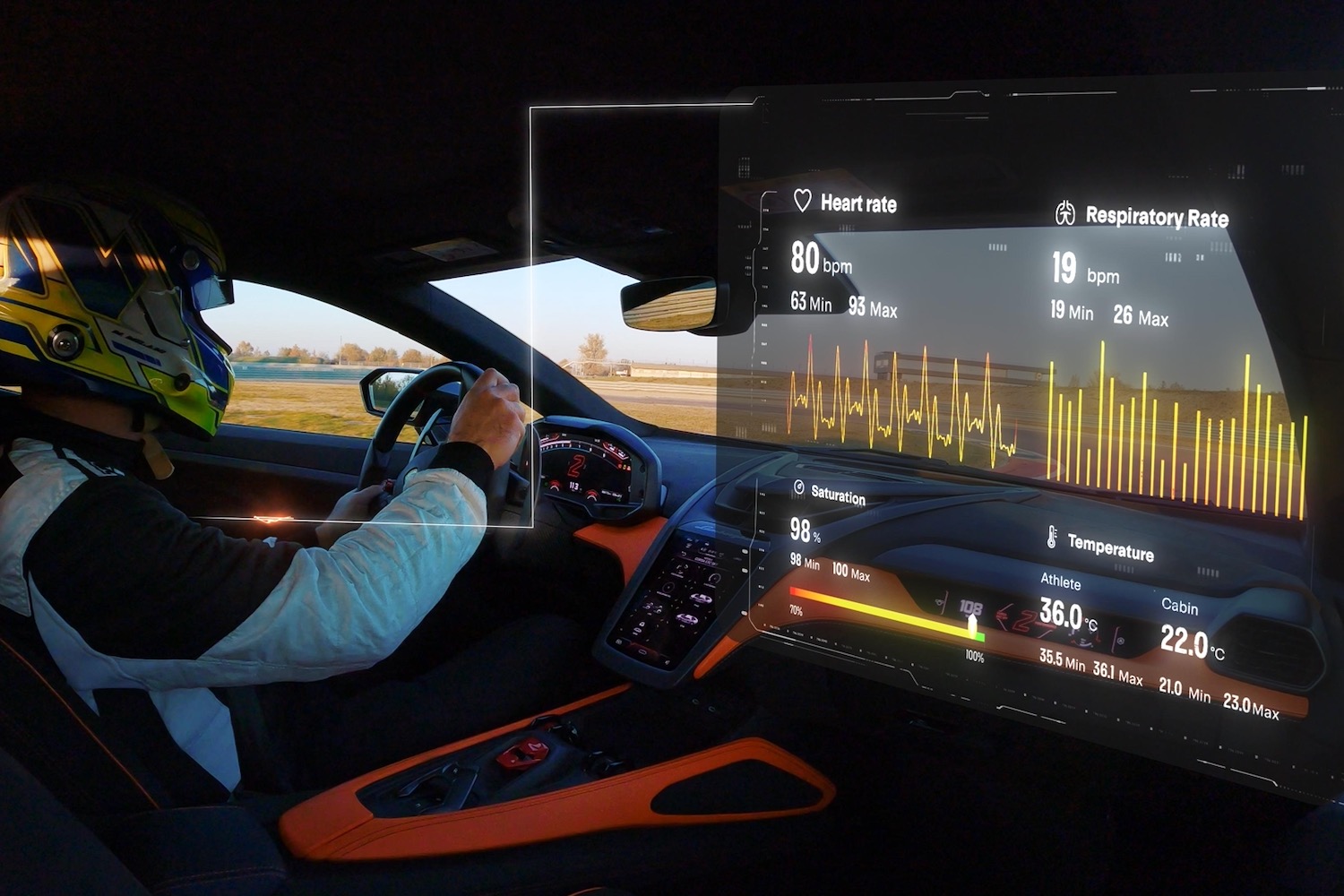 Lectura de datos del concepto Lamborghini Telemetry X.