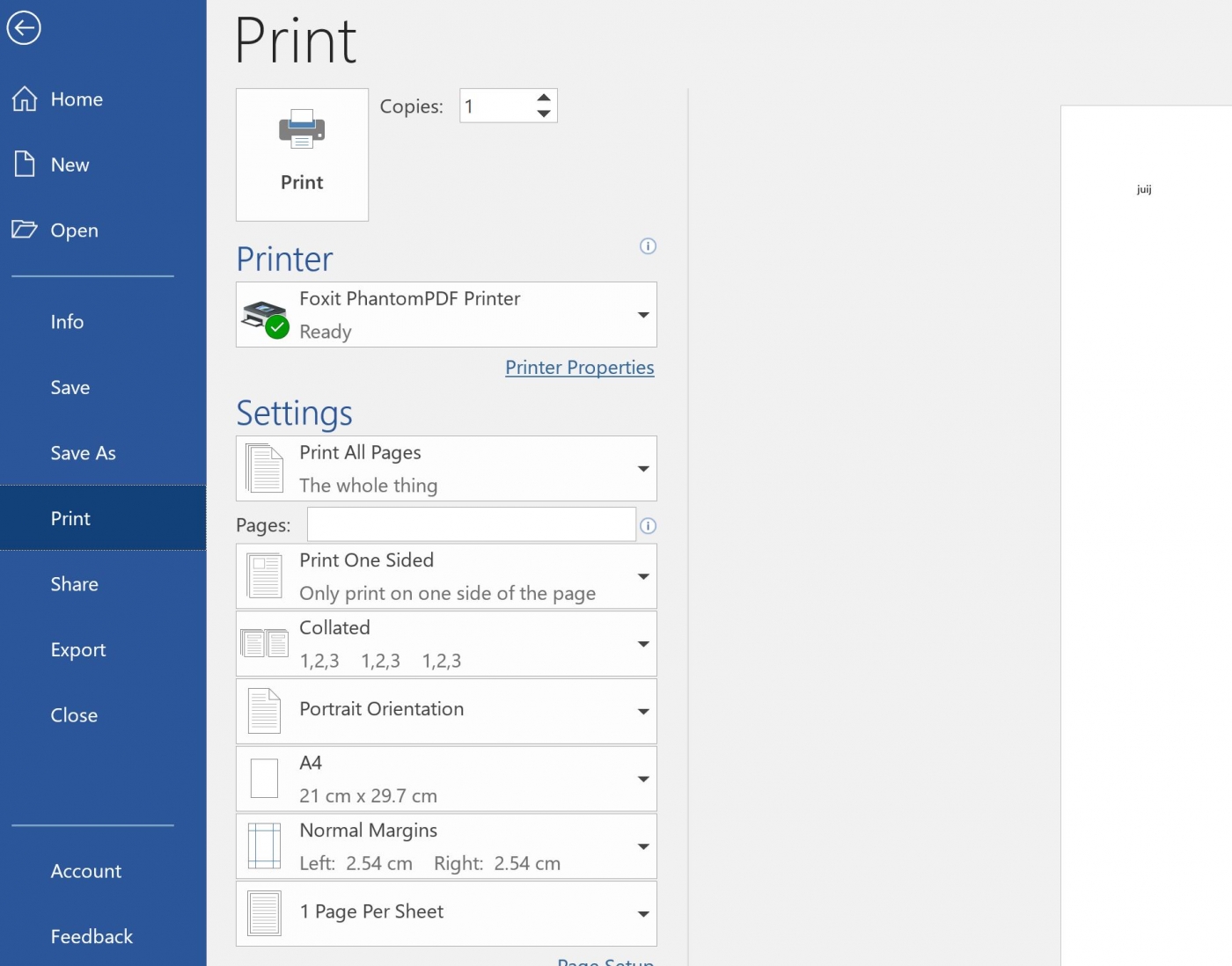How to print a document