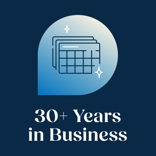 30+ Years in Business