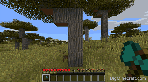 Idk If This Is Rare Or Not But I Found Acacia Trees With Oak Tree Leaves Minecraft