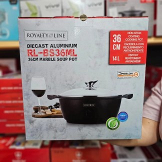 ROYALTY LINE RL-BS36ML CRATITA CU CAPAC DIN STICLA 36CM, 14L