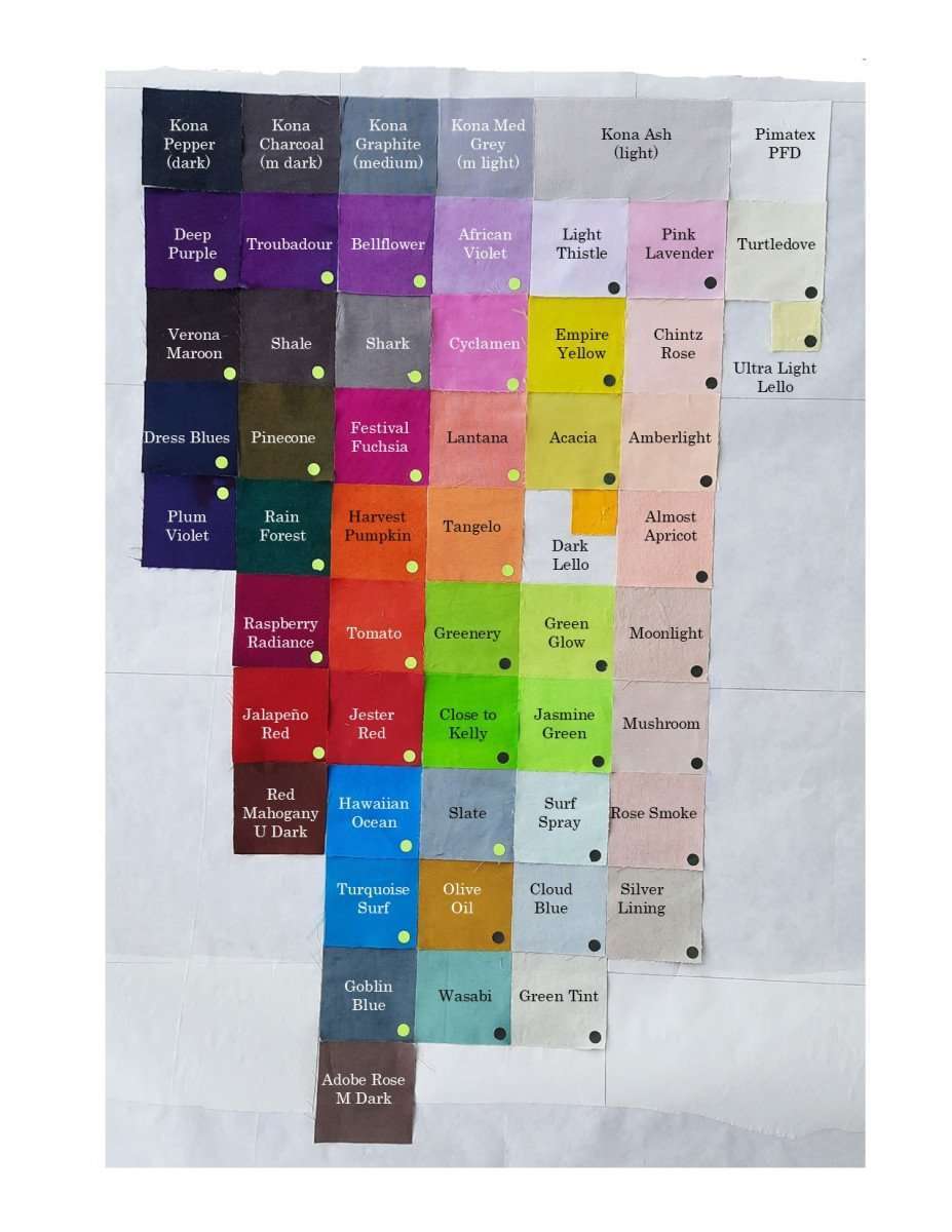 Color Choices Dec 2021