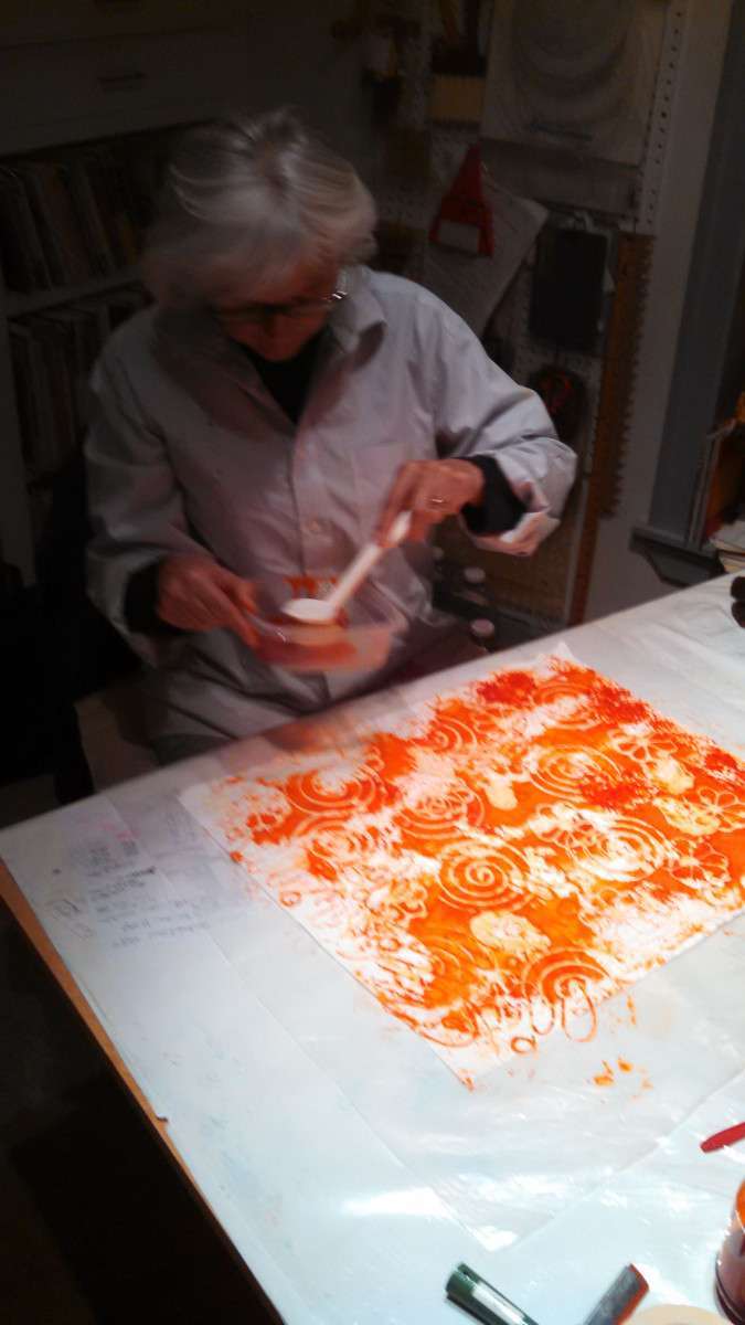 Making a monoprint