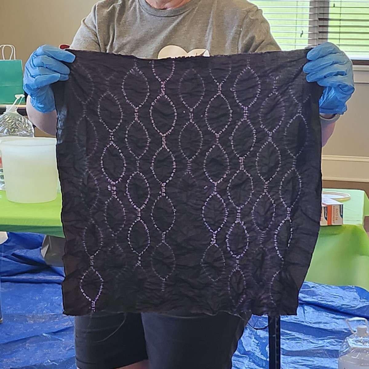 Student work - stitch to dye class